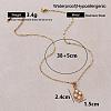 Vintage European 304 Stainless Steel & Imitation Pearl Teardrop Pendant Necklaces for Women NU2800-6