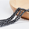  2Strands Non-magnetic Synthetic Hematite Beads Strands G-NB0005-01A-2