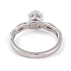 304 Stainless Steel Diamond Finger Ring for Women RJEW-C086-22-P-3
