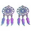 Rainbow Color Alloy Big Pendants FEAT-PW0001-107A-4