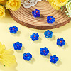 10Pcs Transparent Handmade Bumpy Lampwork Beads LAMP-TADJ0001-48B-5