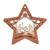 Wood Pendants LS-FIND-WH0162-09-1