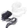   2Pcs 2 Colors Three Layer Organza Lace Trim Fabric DIY-PH0021-43-1