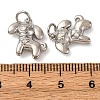 Brass Micro Pave Cubic Zirconia Charms KK-P308-57P-3