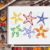 Large Plastic Reusable Drawing Painting Stencils Templates DIY-WH0202-207-6