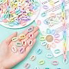 WADORN 450Pcs 9 Colors Acrylic Linking Rings OACR-WR0001-02-4