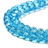 Transparent Glass Beads EGLA-A035-T6mm-B08-3