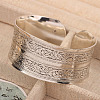 Tibetan Style Alloy Cuff Bangles FS-WGDEA5F-02-1