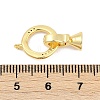 Brass Fold Over Clasps KK-M311-04G-3