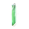 Electroplated Natural Quartz Pendants G-P315-B01-03P-1