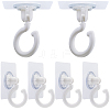 Rotatable Self Adhesive Plastic Hook Hangers AJEW-WH0401-06A-1