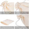 Burlap Packing Pouches Drawstring Bags ABAG-BC0001-02-5