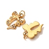 304 Stainless Steel Rhinestone Pendants RB-CBA350D-05G-A-2