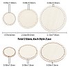 3 Sets 3 Style Wooden Basket Bottoms DIY-GF0004-75-2