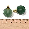 Natural Green Aventurine Perfume Bottle Pendants G-Z039-02G-04-3