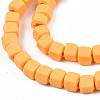 Handmade Polymer Clay Beads Strands CLAY-S092-78N-3