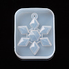 Christmas Snowflake Resin Casting Silicone Pendant Molds X-DIY-WH0162-56-2