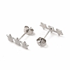 Non-Tarnish 304 Stainless Steel Star Stud Earrings for Women EJEW-C004-03P-2