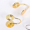 Brass Clip-on Earring LS-EJEW-WH0048-35G-1