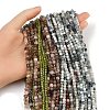 Natural Aquamarine & Rutilated Quartz & Prehnite Beads Strands G-RM2025-C44-G-1
