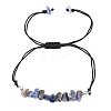 Natural Lapis Lazuli Braided Bead Bracelets PW-WG14195-05-1