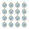 Golden Plated Alloy Enamel Charms X-ENAM-S118-04P-2