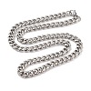 Non-Tarnish 304 Stainless Steel Cuban Link Chain Necklaces NJEW-K378-16B-P-2