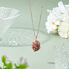 1Pc 925 Sterling Silver Pendant Cabochon Settings STER-BC0002-76KCG-5