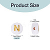 500Pcs Plating Acrylic Beads PACR-TADJ0001-01N-3