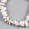 Unisex Chip Natural Howlite Beaded Stretch Bracelets BJEW-S143-27-3