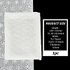 Cotton Embroidered Lace Fabric OCOR-WH0091-29-2
