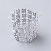 Plastic Rhinestone with Polyester Napkin Holder Adornment AJEW-WH0183-13A-1