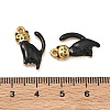 304 Stainless Steel Enamel Pendants STAS-F347-18G-02-3