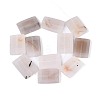 Dyed Natural white Agate Beads Strands G-T144-25B-01-2