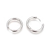 Tarnish Resistant 304 Stainless Steel Hoop Earrings EJEW-P177-P-08-1