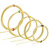 BENECREAT 5Pcs 5 Style Brass Wire FIND-BC0003-52-1