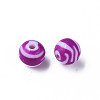 Opaque Striped Acrylic Beads LS-MACR-S373-27A-02-1