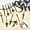 30Pcs 15 Styles Alloy Big Pendants FIND-SC0018-11-3