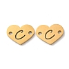 Ion Plating(IP) 304 Stainless Steel Connector Charms STAS-C081-04G-C-1