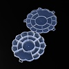 17 Grids Flower Plastic Bead Containers AJEW-YWC0001-06-4