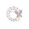 Butterfly Alloy Rhinestone Brooches for Women PW-WGEE7C8-01-5