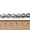 Electroplate Glass Beads Strands EGLA-L045-H-HP02-4