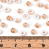 6/0 Half Plated Glass Beads SEED-N008-04F-4
