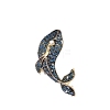 Whale Alloy Full Rhinestone Sea Animal Brooch PW-WGFCED2-01-2