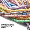 10 Strands 10 Colors Handmade Polymer Clay Beads Strands CLAY-YW0001-90-3
