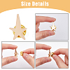 SUPERFINDINGS 30Pcs Star Alloy Brooches AJEW-FH0004-31A-4