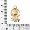 304 Stainless Steel Pendant Cabochon Settings STAS-B113-09G-04-3