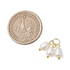 Natural Cultured Freshwater Pearl 3 Rice Charms PALLOY-JF05056-01-2