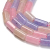 Dyed Natural Malaysia Jade Beads Strands G-C285-B01-01A-3