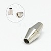 304 Stainless Steel Magnetic Clasps with Glue-in Ends STAS-K006-05C-3mm-1